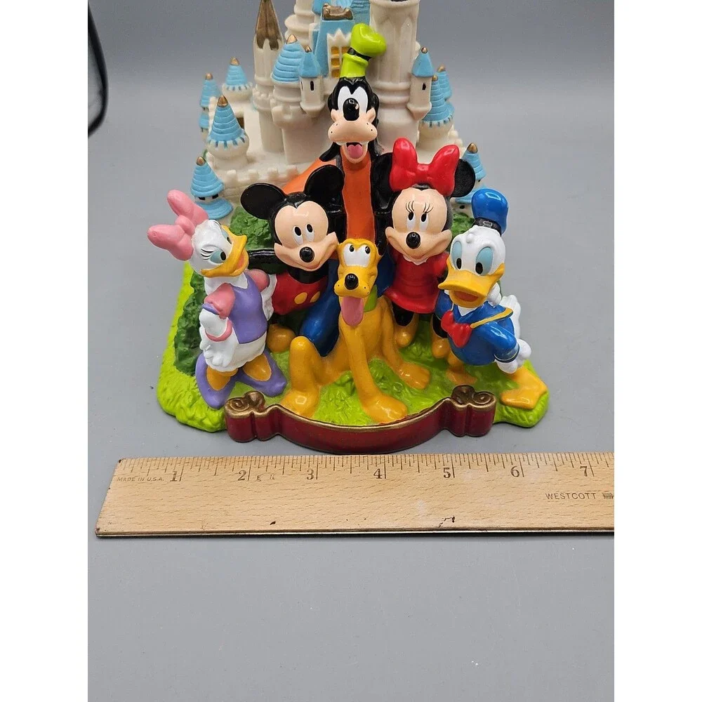 Genuine Disney Cinderellas Castle Mickey Mouse Multi Character PVC Money Bank